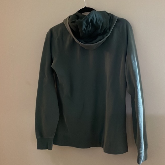 The North Face Green Zip Up Hoodie Sweatshirt - Picture 3 of 9